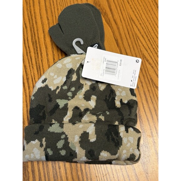 Nike Toddler 2T-4T Beanie Hat And Mitten Set Camouflage - Picture 2 of 5